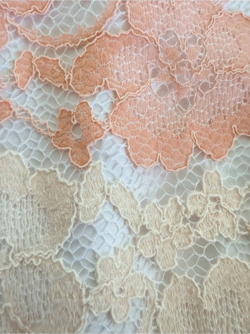 👗 Janie and Jack Peach and White Lace Halter Sundress